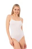 Özkan Underwear 0603 Kadın Pamuklu İnce Askılı Çıtçıtlı Kancalı Body thumbnail 1