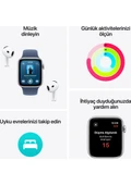 Apple Watch Se3    44mm Mıdnıght Al Mıdnıght  SB  S/M GPS  Akıllı Saat (Apple Türkiye Garantili) thumbnail 4