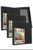 Siyah Tuval 10x10 cm 3 Adet Astarlı Kare Tuval Resim Tuvali Siyah 10*10 cm Tual  Akrilik Yağlı Boya İçin İdeal thumbnail 1