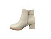 Ventes 120861Z Küt Burun Fermuarlı Tokalı 6 cm Kalın Topuk Günlük Şık Kadın Bot thumbnail 6