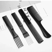 Zhltools 10 Parça Profesyonel Kuaför Tarak Seti - Saç Kesim, Ayırma, Şekillendirme ve Fön Tarağı thumbnail 7