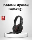 Rahat ve Dayanıklı Mikrofonlu Oyun Kulaklığı – Stereo Ses, Ayarlanabilir Kafa Bandı - 1
