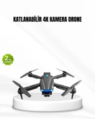 Wi-Fi Bağlantılı 4K Drone Katlanabilir ve 360° Takla Özellikli thumbnail 1