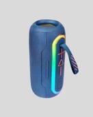 Mini Mavi Bluetooth Hoparlör Şık Görünüm ve Taşınabilir Güçlü Ses thumbnail 3