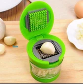 Zhltools 2 Farklı Bıçaklı Hazneli Kapaklı Pratik Sarımsak Soğan Rendesi thumbnail 1