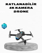 4K Kamera Özellikli Katlanabilir Drone Wi-Fi ve Yükseklik Sabitlemeli thumbnail 1