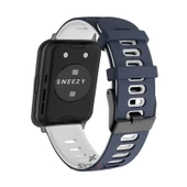 Redmi Watch 5 Active Redmi 5 Lite Uyumlu Kordon Kordon Stride Renkli Tokalı Soft Silikon Kordon  Lacivert thumbnail 2