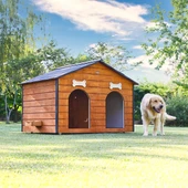 MANDU Isı Yalıtımlı 2 Bölmeli Köpek Kulübesi thumbnail 1