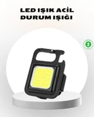 Süper Parlak 800 Lümen LED Fener – USB Şarjlı, 3 Işık Modlu, Mini Taşınabilir ve Anahtarlık Tipi thumbnail 1