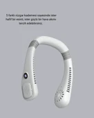 Taşınabilir Boyun Fanı Sessiz Çalışma ve USB Şarj Özellikli thumbnail 2