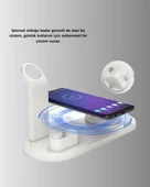 4’lü Apple Kablosuz Şarj Standı iPhone Watch ve AirPods Çoklu Şarjlı thumbnail 3