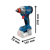 Bosch Profesyonel GDX 18V-285 Çift Akülü 4 Ah Darbeli Somun Sıkma thumbnail 2