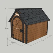 MANDU Ahşap Köpek Kulübesi thumbnail 5