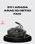 Araç İçi Isıtıcı ve Fan 3’ü 1 Arada 12V Çakmak Girişli ve Hızlı Isınma Özellikli thumbnail 1