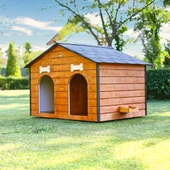 MANDU Isı Yalıtımlı 2 Bölmeli Köpek Kulübesi thumbnail 3