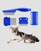 4’lü Kedi Köpek Tüy Temizleme Seti – Paslanmaz Çelik,Ergonomik ve Uzun Ömürlü thumbnail 3