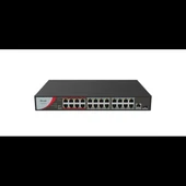 Hılook Ns-0326p-230(b), 24port, Megabit, Poe 230w, 1 Port Gigabit Lan, 1 Port Gigabit Sfp, Long Range 250metre, Yönetile thumbnail 1
