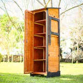 MANDU Ahşap Slim Depolama Dolabı (Dar Alanlar İçin) thumbnail 4