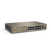 Ip-com F1118p-16-150w 16 Port 10/100+2x1gb Sfp/1xrj45 Combo 150w Poe Rackmount Swıtch thumbnail 2
