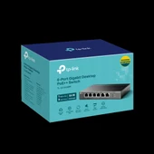 Tp-lınk Tl-sg1006pp, 6 Port, Gigabit, 4 Port Poe 64w, Yönetilemez, Metal Kasa, Masaüstü Switch thumbnail 4