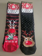 Renkli Yılbaşı Çorabı (2'li) thumbnail 1