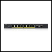 Zyxel Gs1100-10hp, 8 Port, Gigabit, Poe 130w, 2 Port Gigabit Sfp, Yönetilemez, Masaüstü Switch thumbnail 3