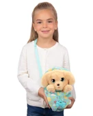 Baby Paws Sesli Yavru Köpek Pelüş Labrador Yeşil Çanta thumbnail 4