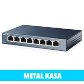 Tp-lınk Tl-sg108, 8 Port, Gigabit, Yönetilemez, Metal Kasa, Masaüstü Switch thumbnail 3