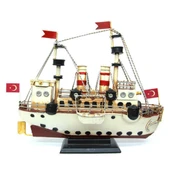 Dekoratif Retro Metal Buharlı Gemi Vintage 34cm No.1 thumbnail 2
