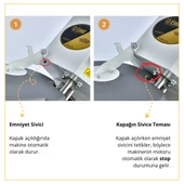 Emir 10-15 Kg Hamur Yoğurma Makinesi Kapaklı Yeni Model thumbnail 7