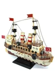 Dekoratif Retro Metal Buharlı Gemi Vintage 34cm No.1 thumbnail 8