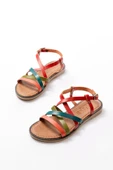 205-017 Multi Ortopedik Hakiki Deri Kadın Sandalet thumbnail 5