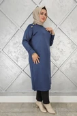 KADIN DÜĞME DETAYLI TESETTÜR TUNİK thumbnail 2