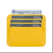 Pedro Slim Deri Kartlık FL12 Sarı thumbnail 2