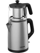 Çay Makinesi İnox Gövde Cam Demlik Al Tus ve Schafer Kahve Makinesi thumbnail 2