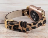 Apple Watch Uyumlu Deri Kordon 38-40-41mm GT LEO1N thumbnail 2