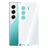 Tecno Camon 40 Pro ile Uyumlu 360 Arka Kaplama   Şeffaf - 1