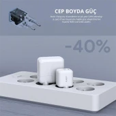 Aukey Pa-b1l-wh 30w Omnia Iı Mini Gan Type-c Pd Şarj Adaptörü thumbnail 3
