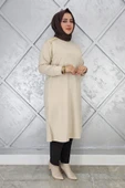 KADIN DÜĞME DETAYLI TESETTÜR TUNİK thumbnail 4