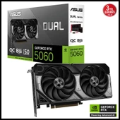 Asus Dual-rtx5060-o8g, 8gb, 128bit, Gddr7, 1xhdmı, 3xdp Gamıng Ekran Kartı thumbnail 1