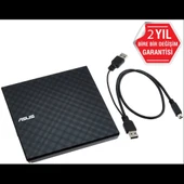 Asus Sdrw-08d2s-u Lite, Usb 2.0, External, Siyah, Slim, Optik Okuyucu/yazıcı thumbnail 1