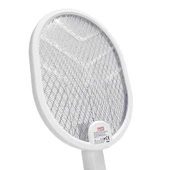 Asonıc As-a26, Beyaz, 3000v, Raket Tipi, Uv Mor Işıklı, 1200mah, Bataryalı, Şarj Edilebilir, Katlanabilir, Sinek Öldürüc thumbnail 3