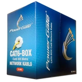 Powergate Cat6-box-yl, 23awg, 0,57mm, Utp, Cat6 Kablo, 305m, Sarı thumbnail 2