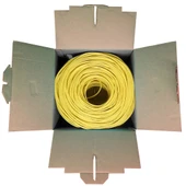 Powergate Cat6-box-yl, 23awg, 0,57mm, Utp, Cat6 Kablo, 305m, Sarı thumbnail 3