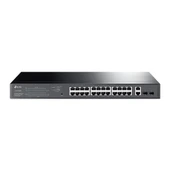 Tp-lınk Tl-sg1428pe 24 Port Gıgabıt + 2xgıgabıt Rj45/sfp Uplınk Yönetilebilir 250w Poe Rackmount Swıtch thumbnail 1