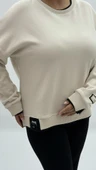 Büyük Beden Pamuklu Uzun Kollu Oversize Kadın Sweat thumbnail 12