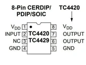 TC4420 CPA Entegre TC4420CPA Dıp-8 TC4420 Dıp In-Line Dıp8 Sürücü TC4420 SOIC-8 Mosfet Sürücü Entegresi thumbnail 3
