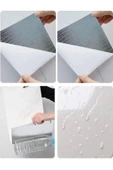 (6 Adet) Kendinden Yapışkanlı Dekoratif Esnek Köpük Beyaz Pvc Mermer Panel 60x30 (0,18 m²)cm Mutfak Banyo WC thumbnail 4