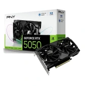 PNY RTX 5050 8GB GDDR6 128Bit (VCG50508DFXPB1) Ekran Kartı thumbnail 1