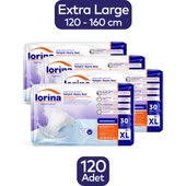 Tekstil Yüzeyli Bel Bantlı Yetişkin Hasta Bezi Xlarge 30'Lu 4 Paket 120 Adet thumbnail 1